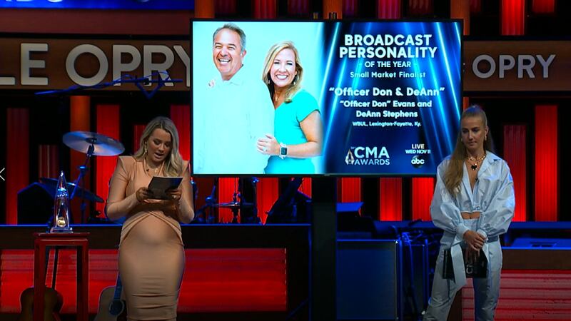 WBUL's "Officer Don & DeAnn" receive 2020 Country Music Association awards nomination