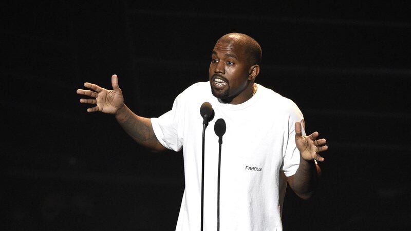FILE - In this Aug. 28, 2016, file photo, Kanye West appears at the MTV Video Music Awards at...