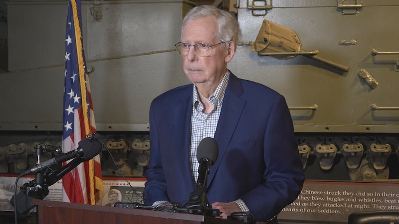 Sen. Mitch McConnell, R–Kentucky, was honored at Ft. Knox on Thursday, April 2, 2026.