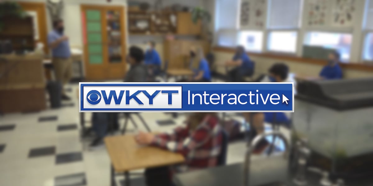 WKYT Interactive Kentucky school district mask policies