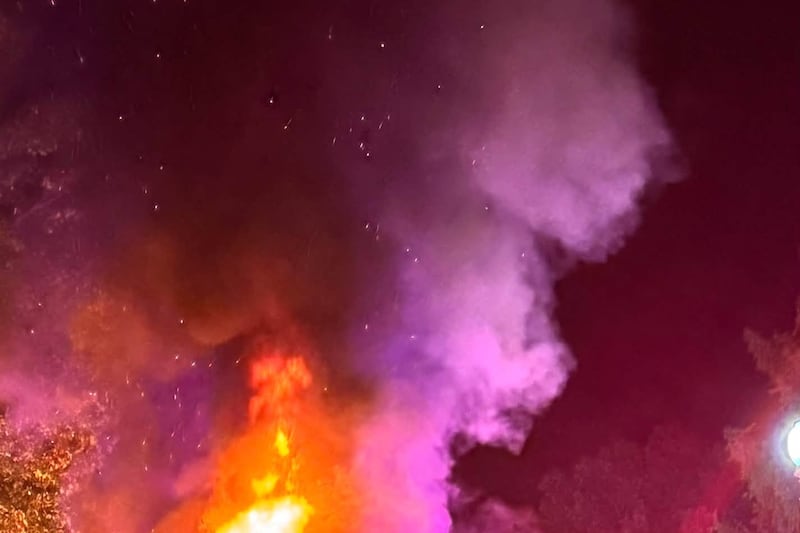 The Somerset Fire Department responded to a fully engulfed vehicle fire.