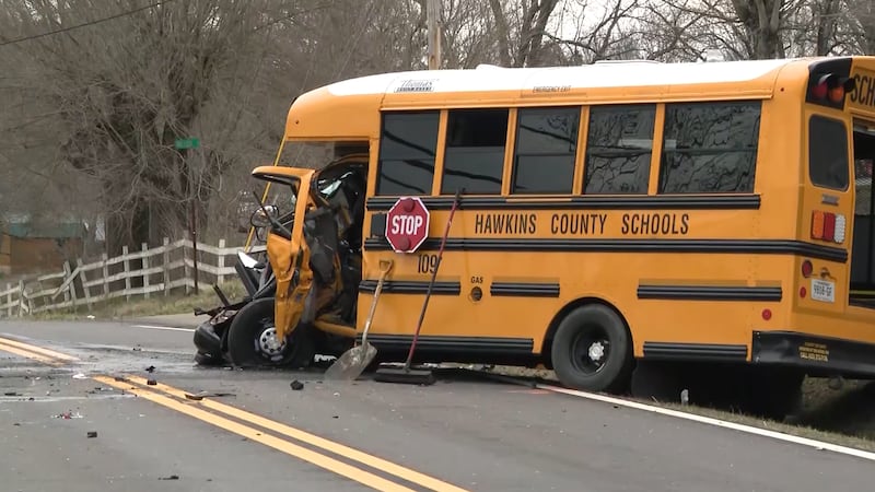 School bus driver killed and 2 students injured in wrong-way crash, officials say