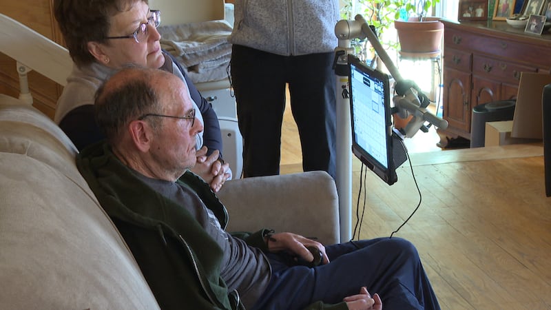 Paul and Kris Francoeur training on the ElevenLabs voice generator