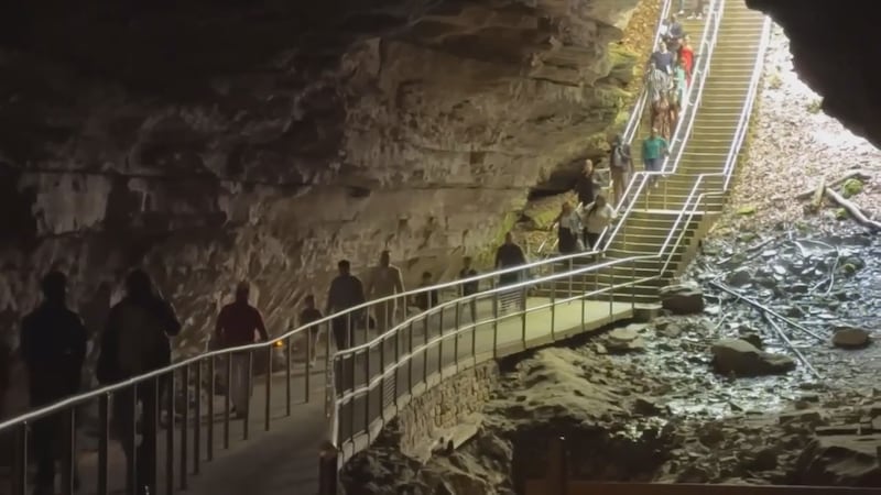 Applicants finished the ceremony in the Methodist Church section of Mammoth Cave.
