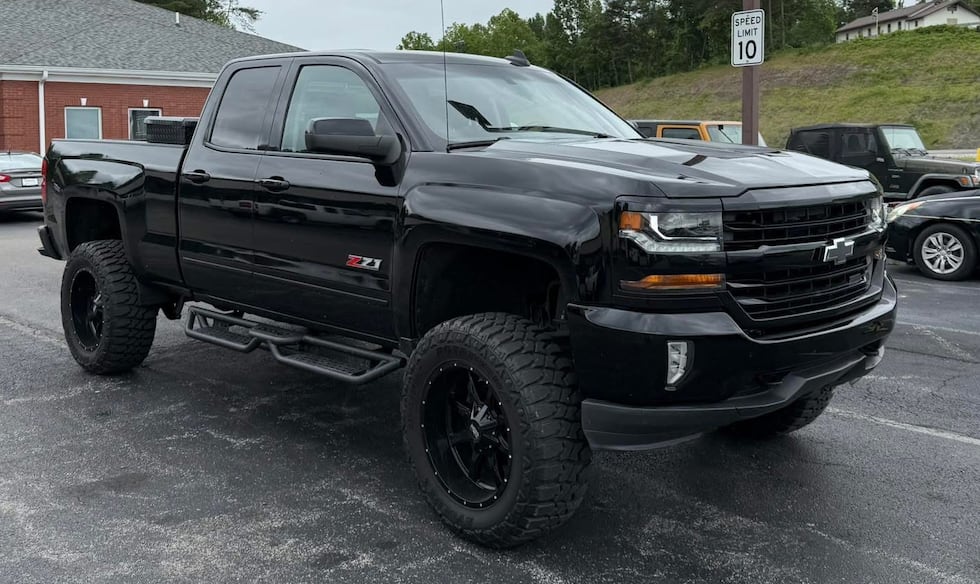 Stolen black Chevy pickup truck