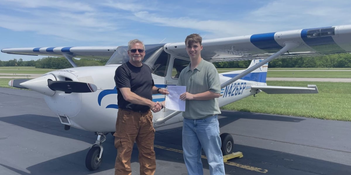 FCPS student becomes one of the youngest pilots in Kentucky FCPS student becomes one of the youngest pilots in Kentucky