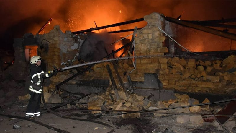 Ukraine said Russian missiles struck the "civilian population" areas in Odesa.
