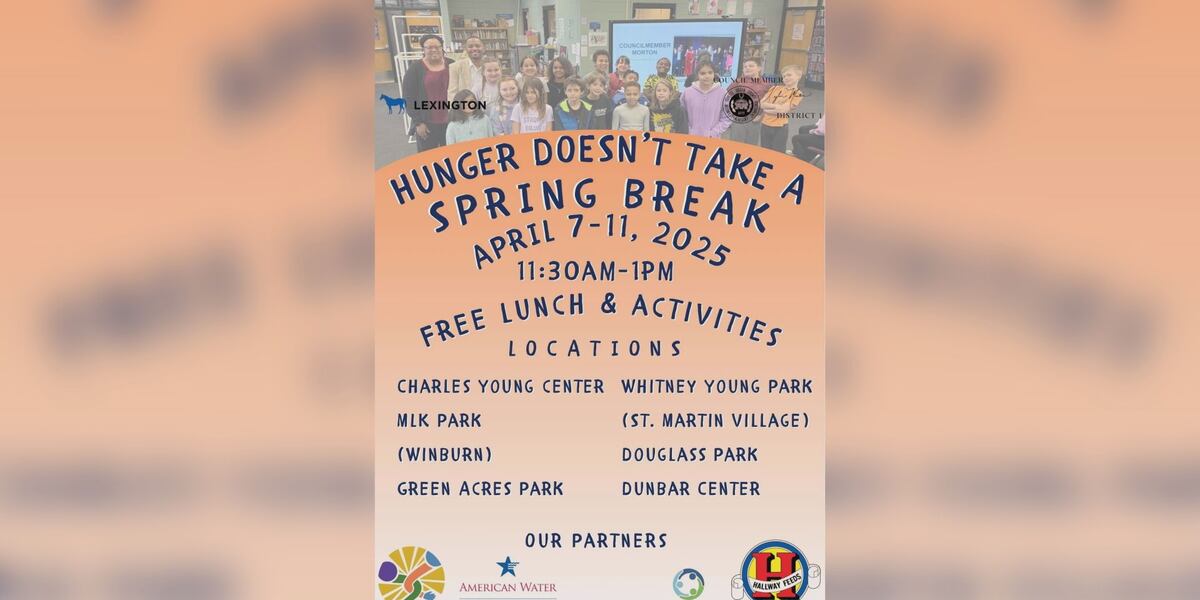 Spring Hunger Hunger Doesn’t Take a Spring Break program kicks off Monday