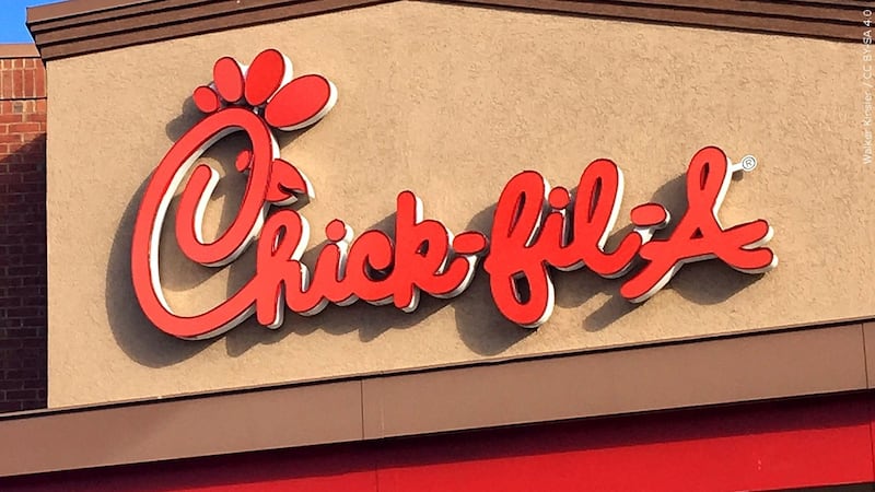 FILE -- Chick-fil-A sign.
