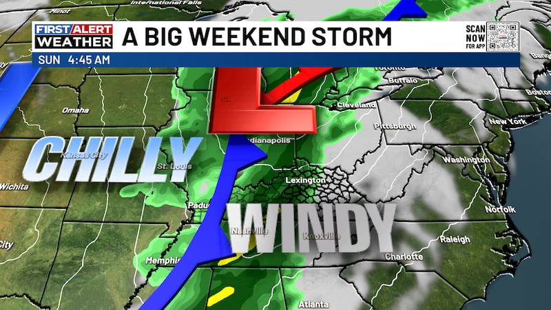 This system is going to be a big mess. High winds and some rain are expected to blow through...