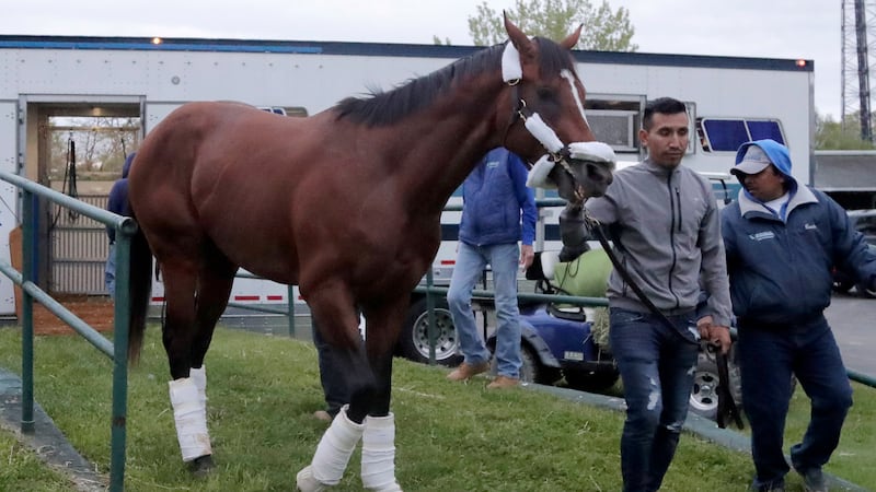 Maximum Security was disqualified from the Kentucky Derby for interference. (AP Photo/Julio...