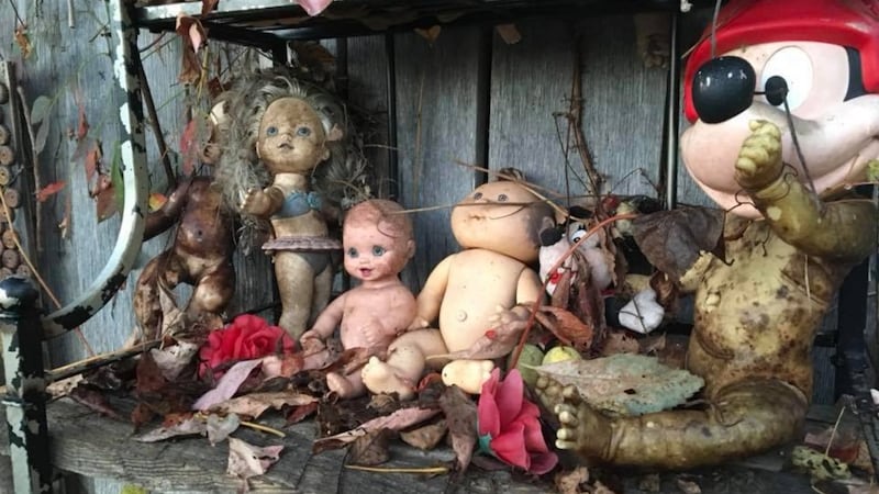 Creepy resting place for discarded toys in Eastern Kentucky Creepy resting place for discarded toys in Eastern Kentucky