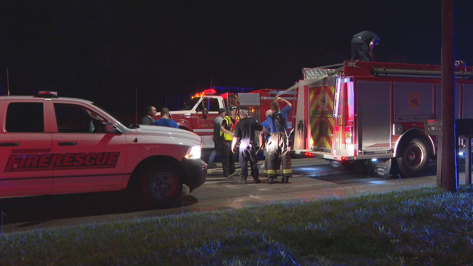 Explosions spark massive house fire