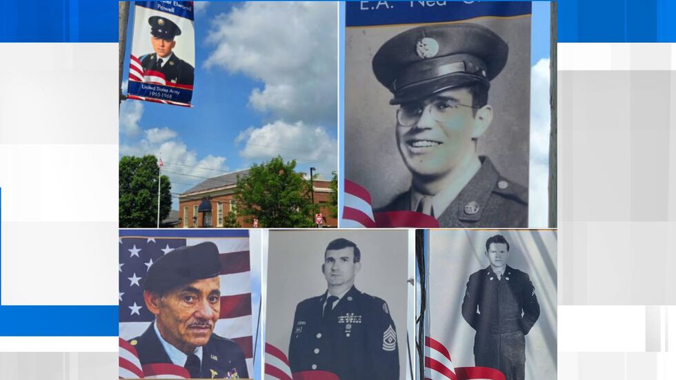 Banners for Berea veterans