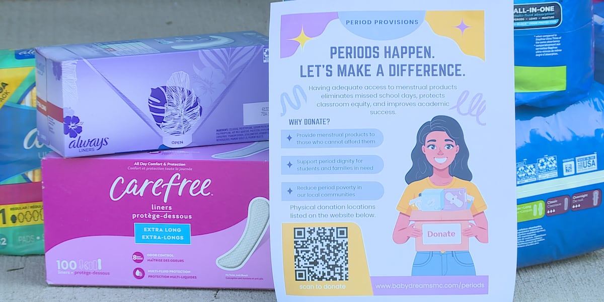 ‘Period Provisions': Madison County woman works to put free menstrual products in schools