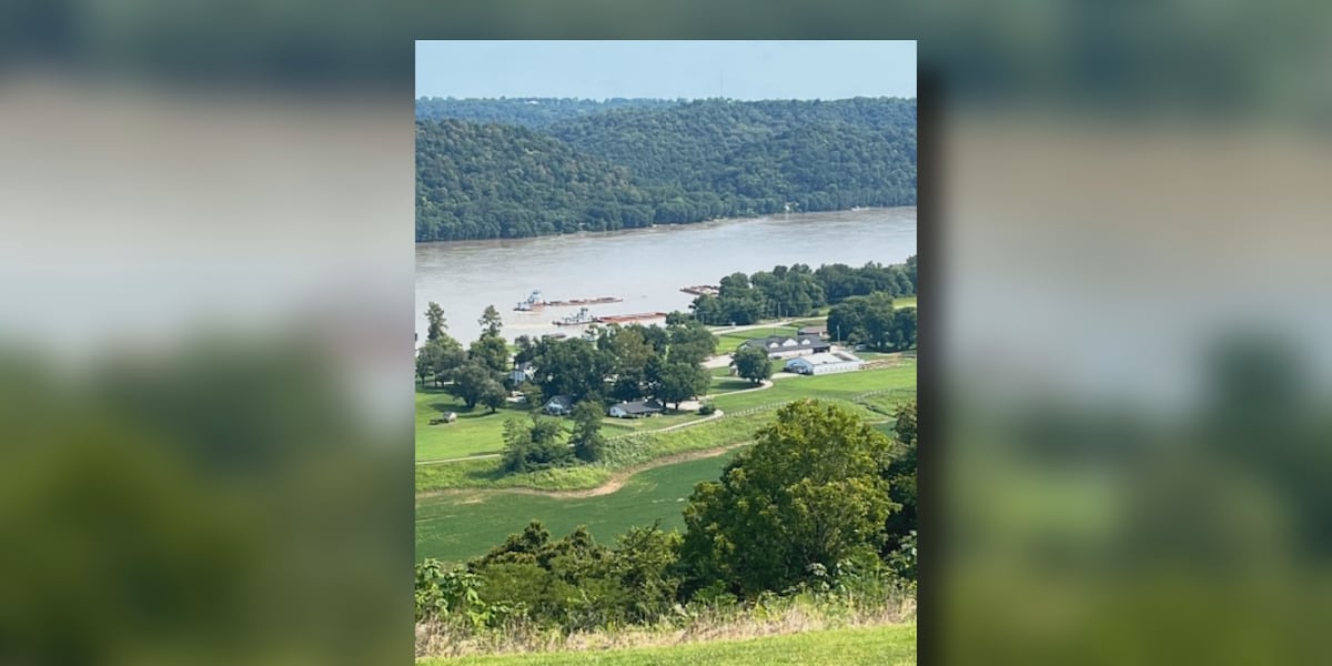 Ohio River bridge re-opened after being closed due to loose barges