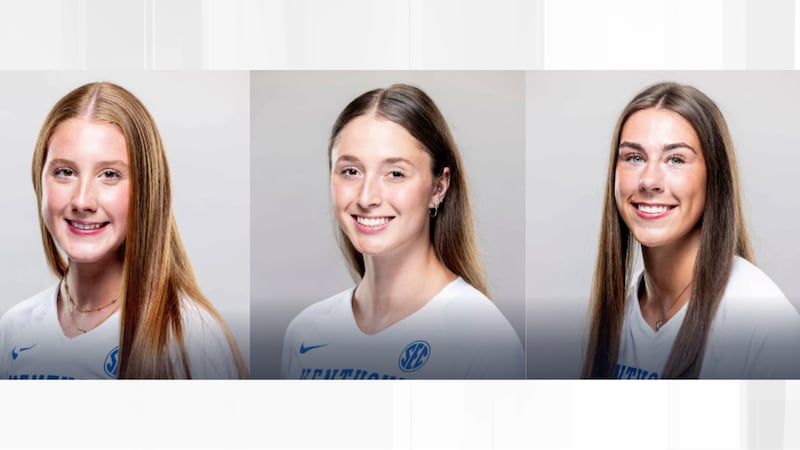 (From left to right) Kassie O'Brien, Brooklyn DeLeye and Morgan Gaerte