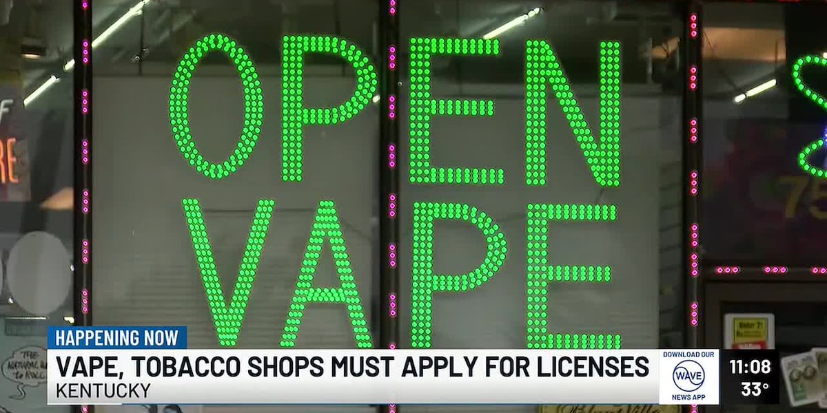 January 1st marks deadline for Kentucky vape, tobacco retailers to apply for licenses January 1st marks deadline for Kentucky vape, tobacco retailers to apply for licenses