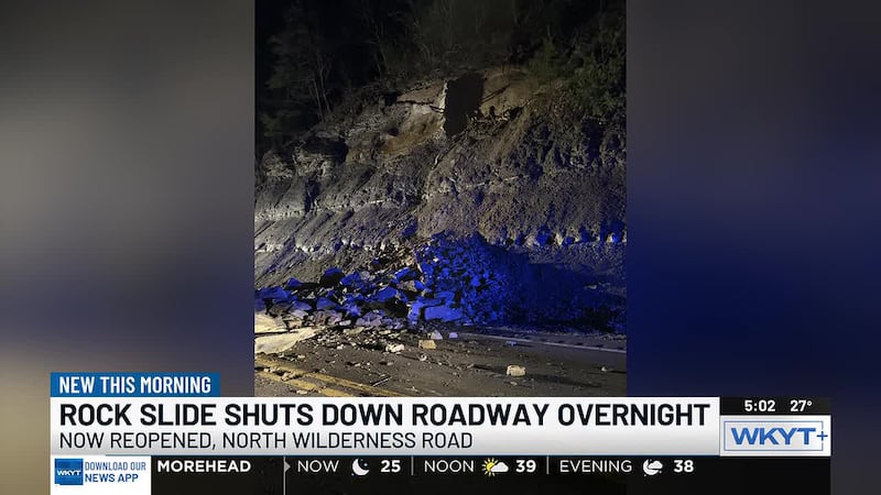 A rock slide shut down a roadway overnight at the Rockcastle-Madison County line.