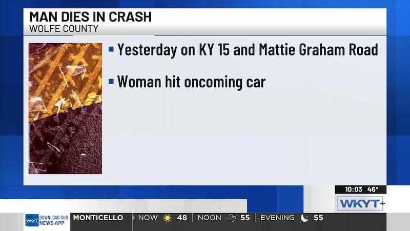 One person died and another is in critical condition after a car crash in Wolfe County.