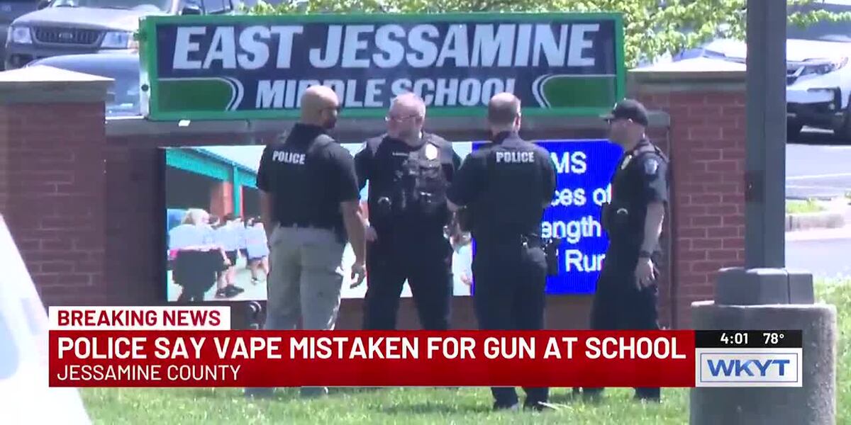 Vape mistaken for gun at Kentucky school, police say Vape mistaken for gun at Kentucky school, police say