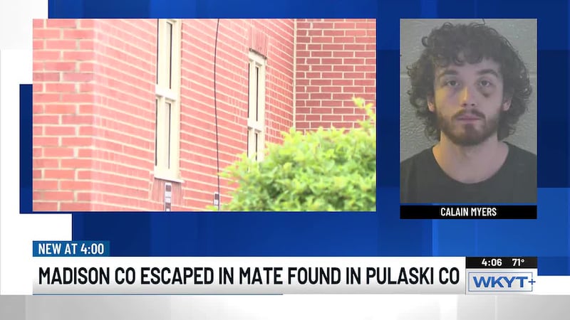 Escaped Kentucky inmate arrested in Pulaski County