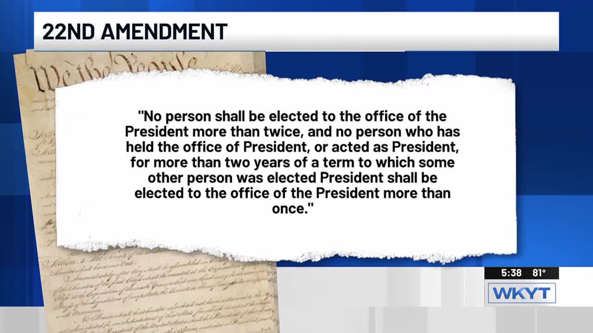 Good Question: If Trump is reelected, can he serve two consecutive