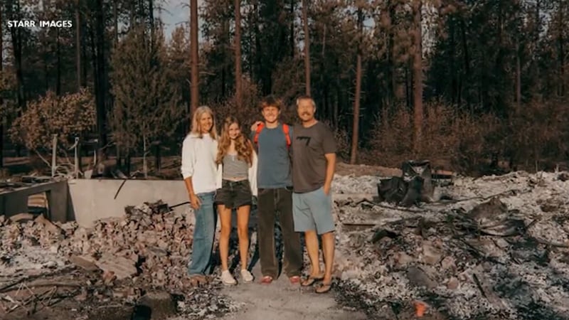 A high school senior has turned the devastation of losing his home to a wildfire into a symbol...