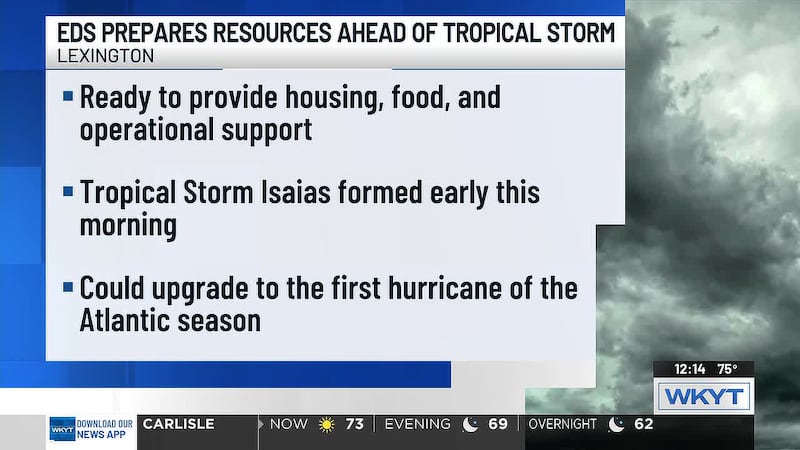 Lexington-based emergency service organization pre-positioning resources ahead of tropical storm
