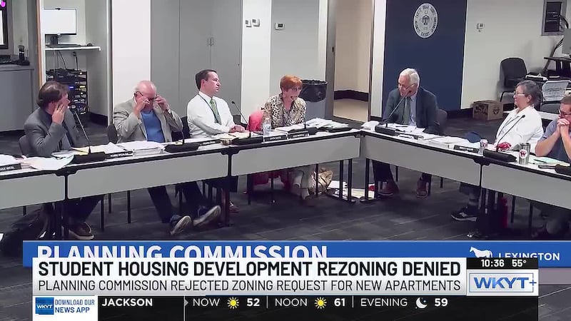 The Lexington-Fayette Urban County Planning Commission denied a request to rezone land for a...