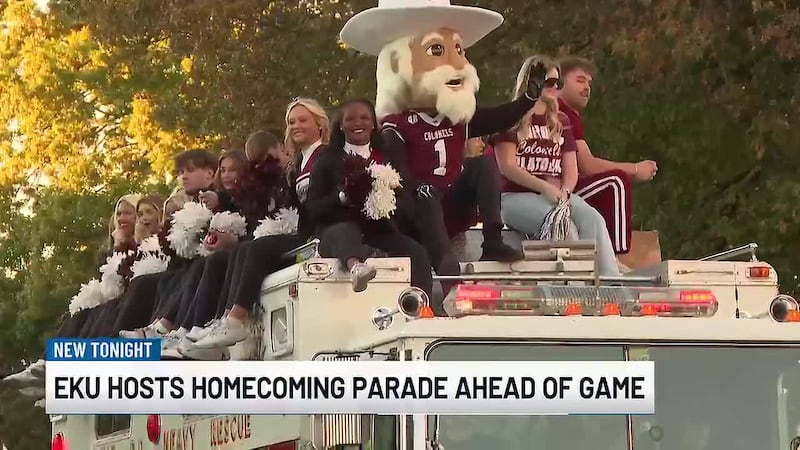 EKU hosts homecoming parade ahead of Saturday football game