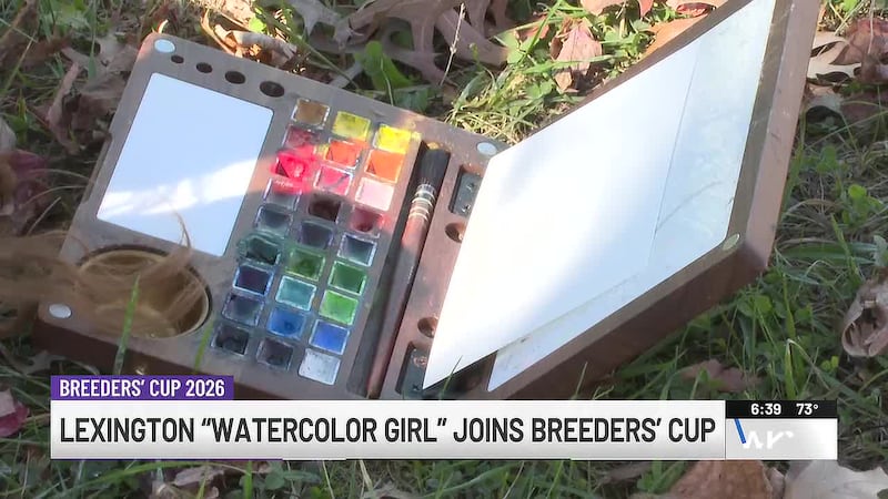 ‘Watercolor girl’: Lexington artist finds new calling painting horses ahead of Breeders’ Cup
